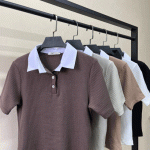 کراپ  تیشرت یقه پوپلینM