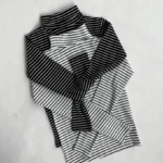 بلوز یقه اسکی راه راه