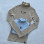 بلوز یقه اسکی  پاستلی