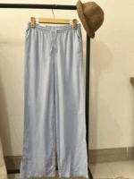 شلوار لینن آبی