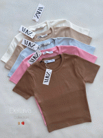 کراپ تیشرت بیسیک مارشمالو