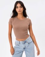 کراپ تیشرت بیسیک مارشمالو - Image 6