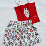 ست کراپ شورتک لبوبو