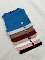 کراپ تاپ گلدوزی