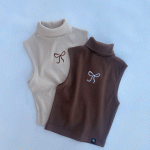 کراپ یقه اسکی تک پاپیون