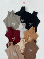 کراپ یقه اسکی تک پاپیون - Image 3