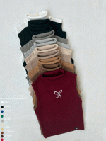 کراپ یقه اسکی تک پاپیون - Image 2