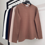 بلوز یقه گرد ملانژ