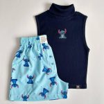 ست شلوارک و کراپ یقه اسکی