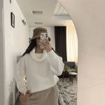 بافت یقه شل سفید