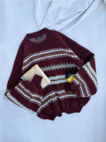 بافت یقه گرد وینتیج - Image 2